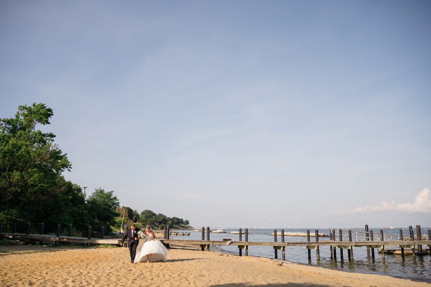 Chesapeake Bay Foundation summer wedding ceremony