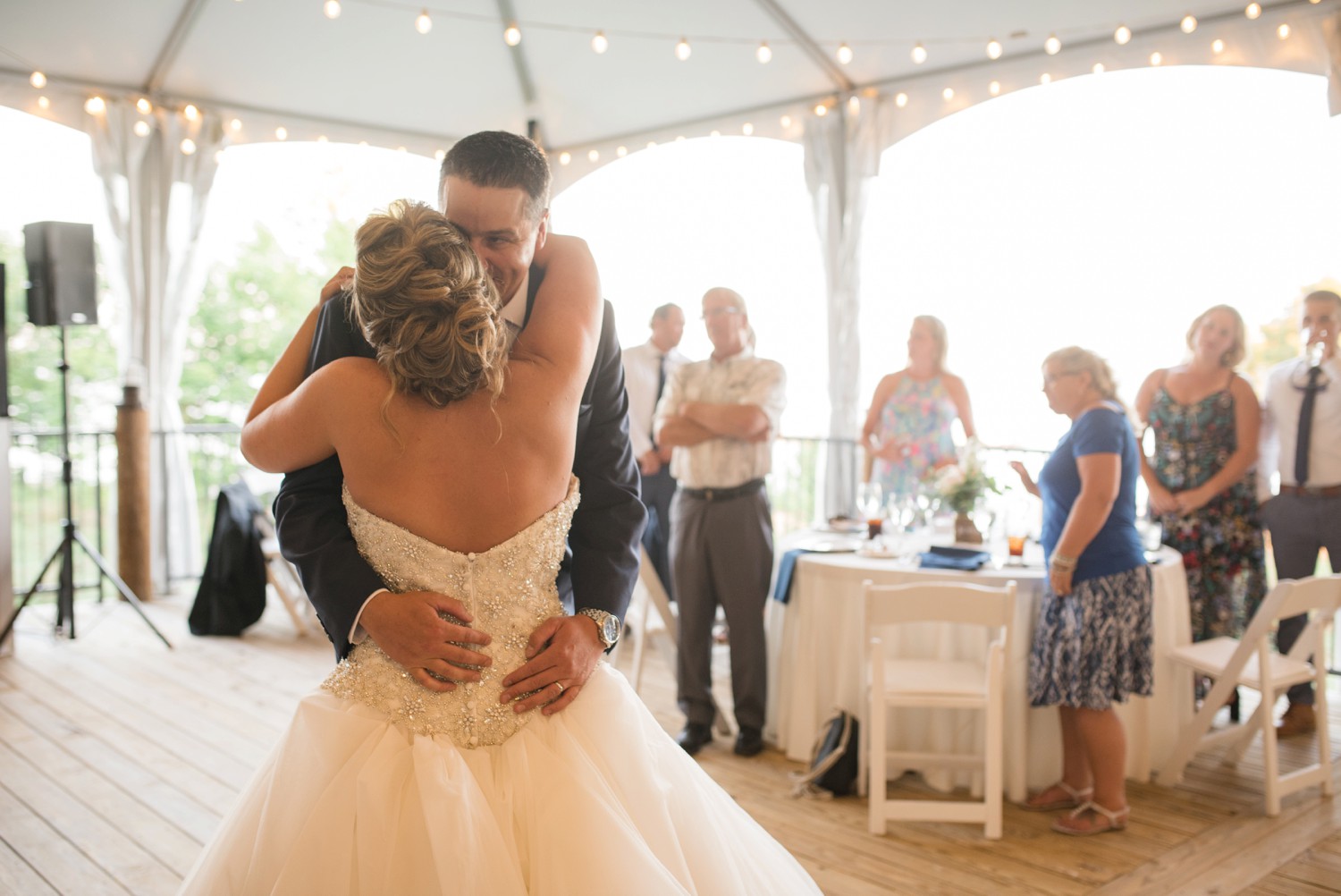 Chesapeake Bay Foundation summer tented wedding reception