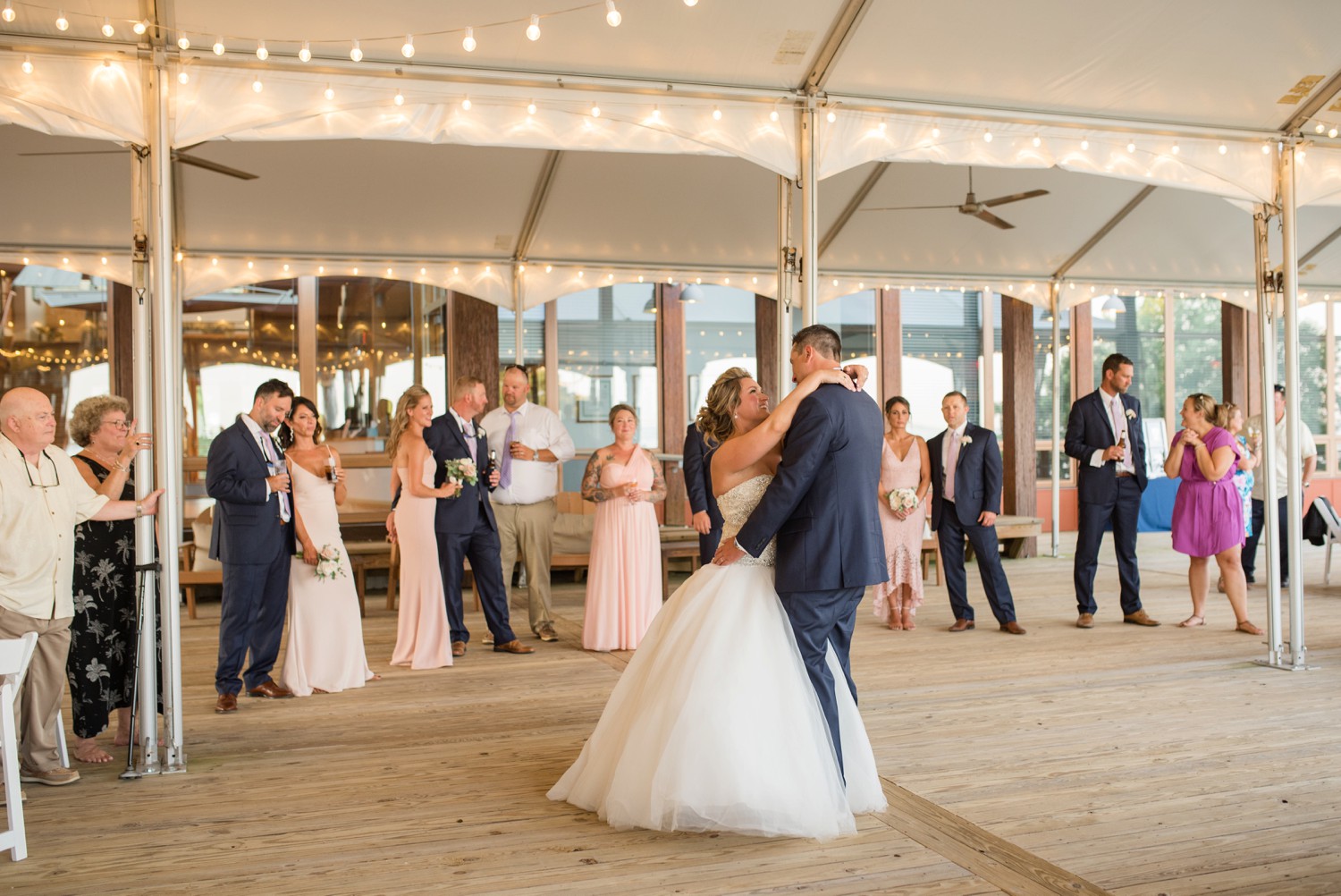 Chesapeake Bay Foundation summer tented wedding reception