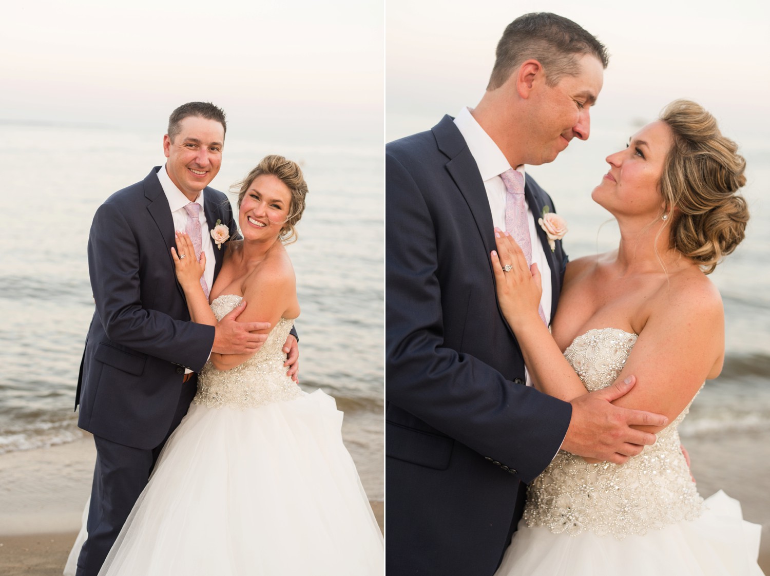 Annapolis newlyweds on the beach