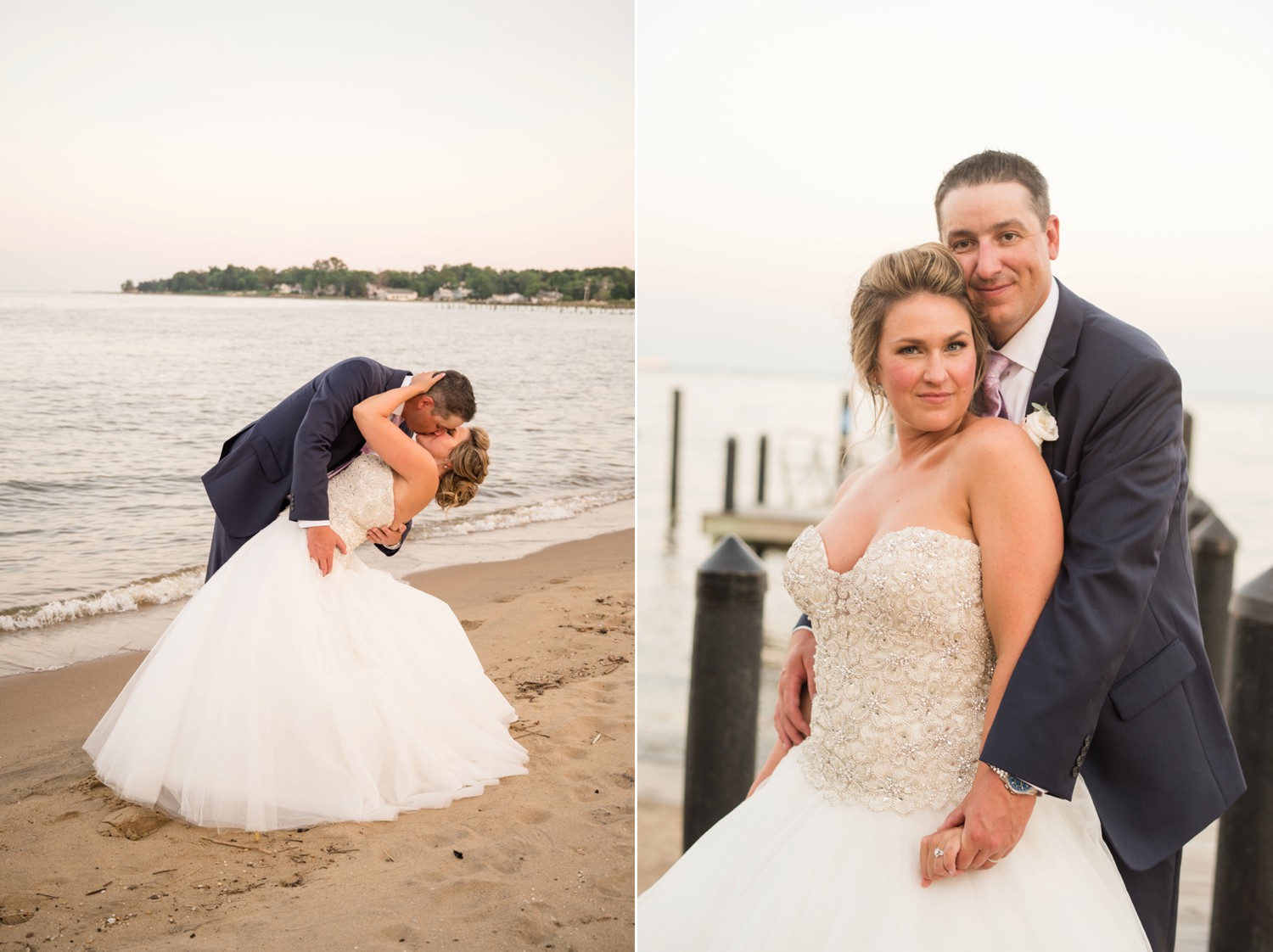 Annapolis beach wedding photos