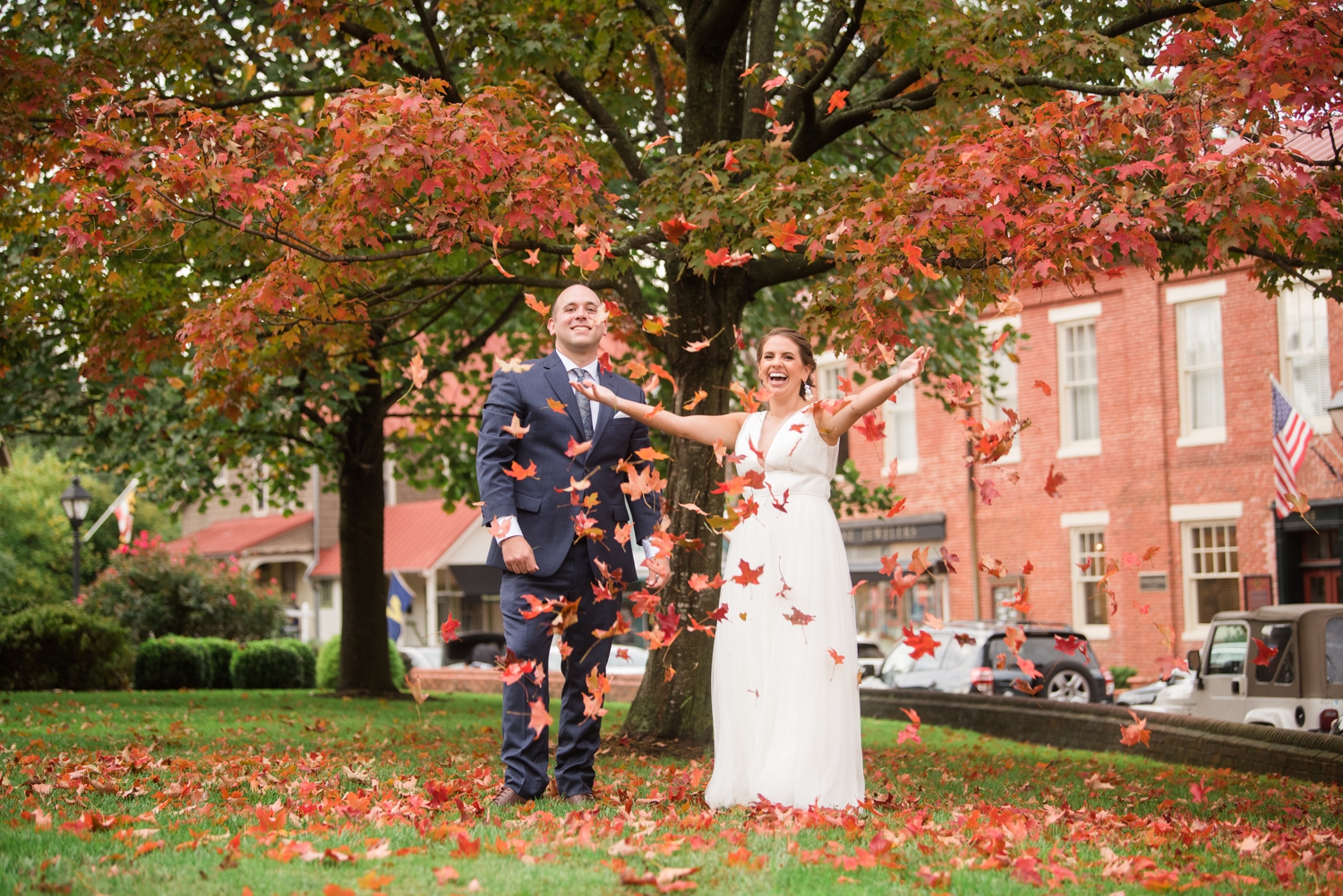 Fall elopement in annapolis maryland