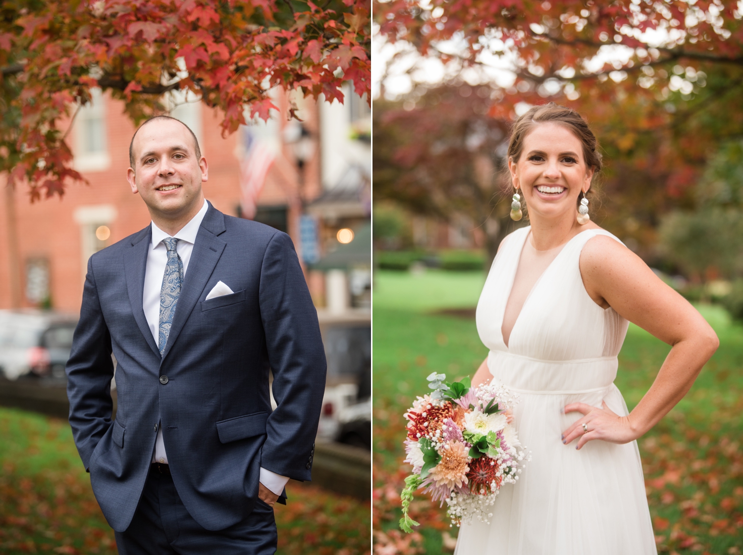 Fall elopement in annapolis maryland