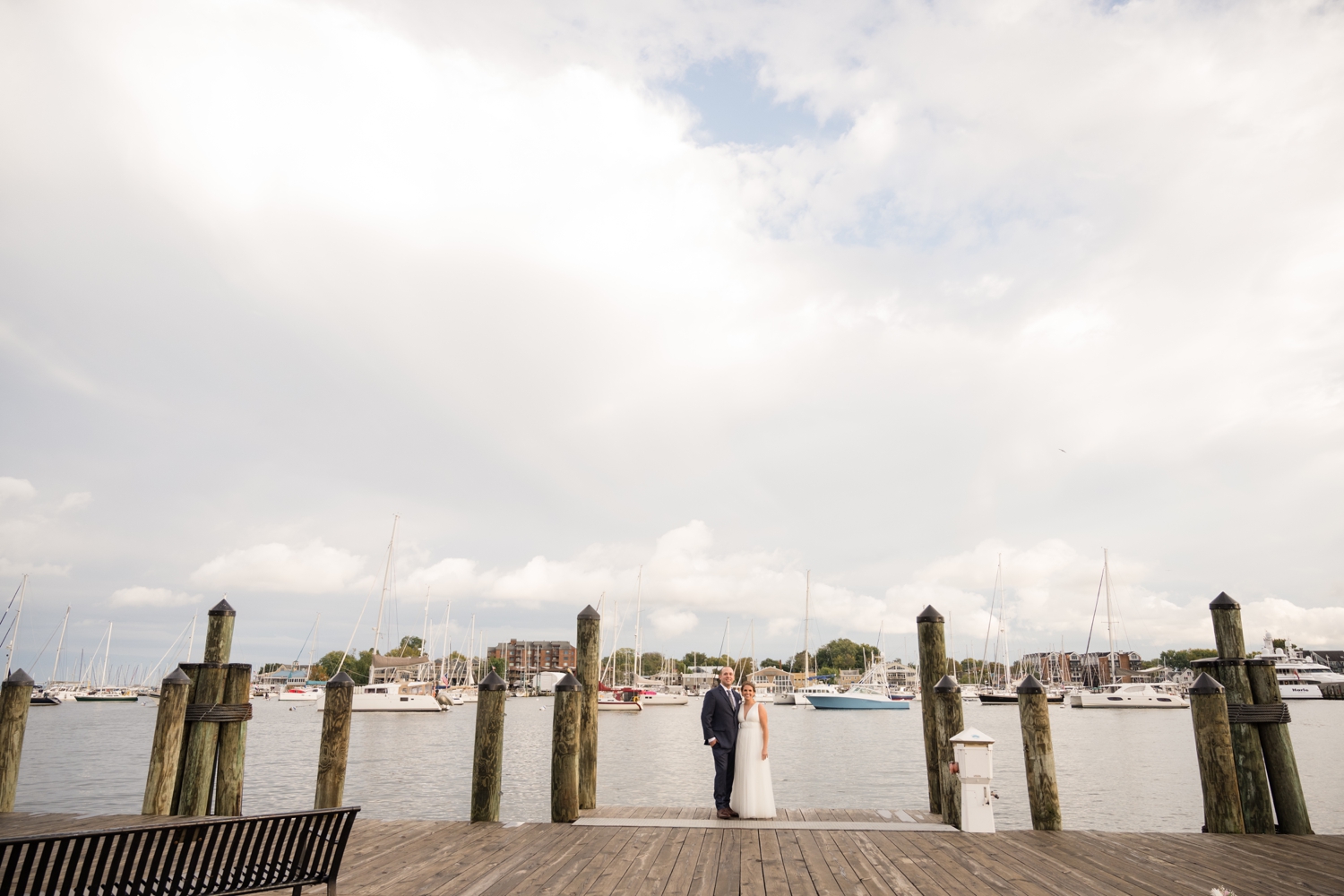 city dock Annapolis elopement wedding photos