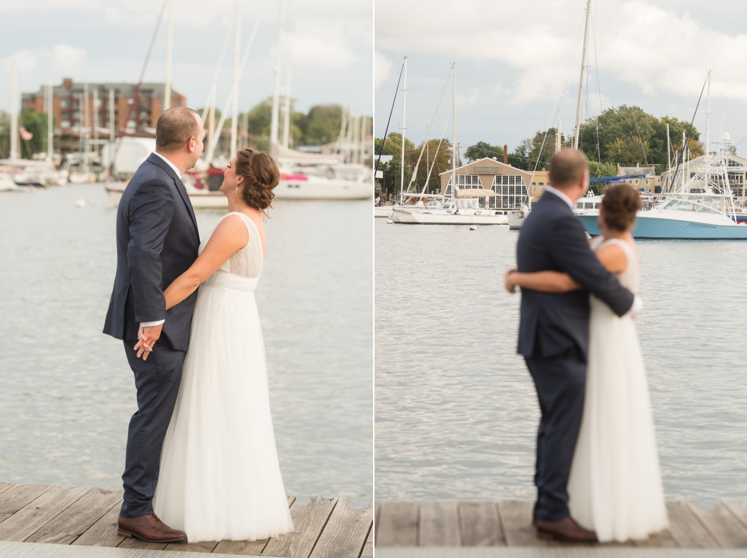 city dock Annapolis elopement wedding photos