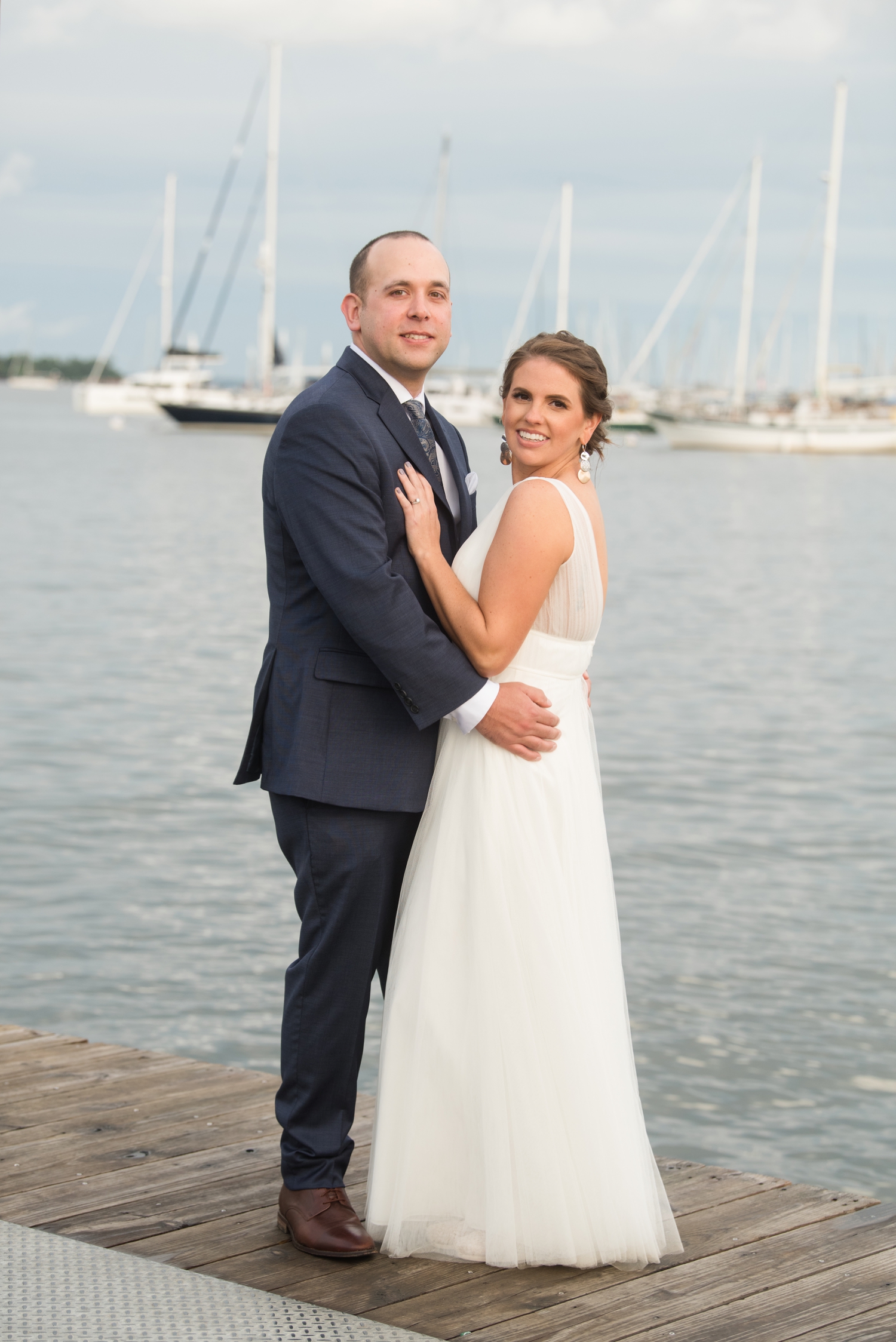 city dock Annapolis elopement wedding photos