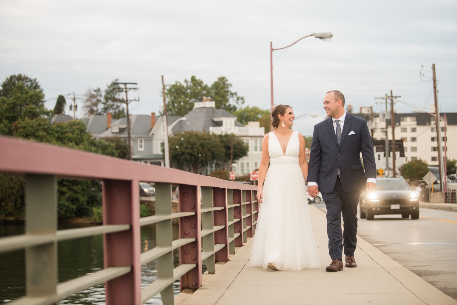 Annapolis Eastport bridge elopement photographs