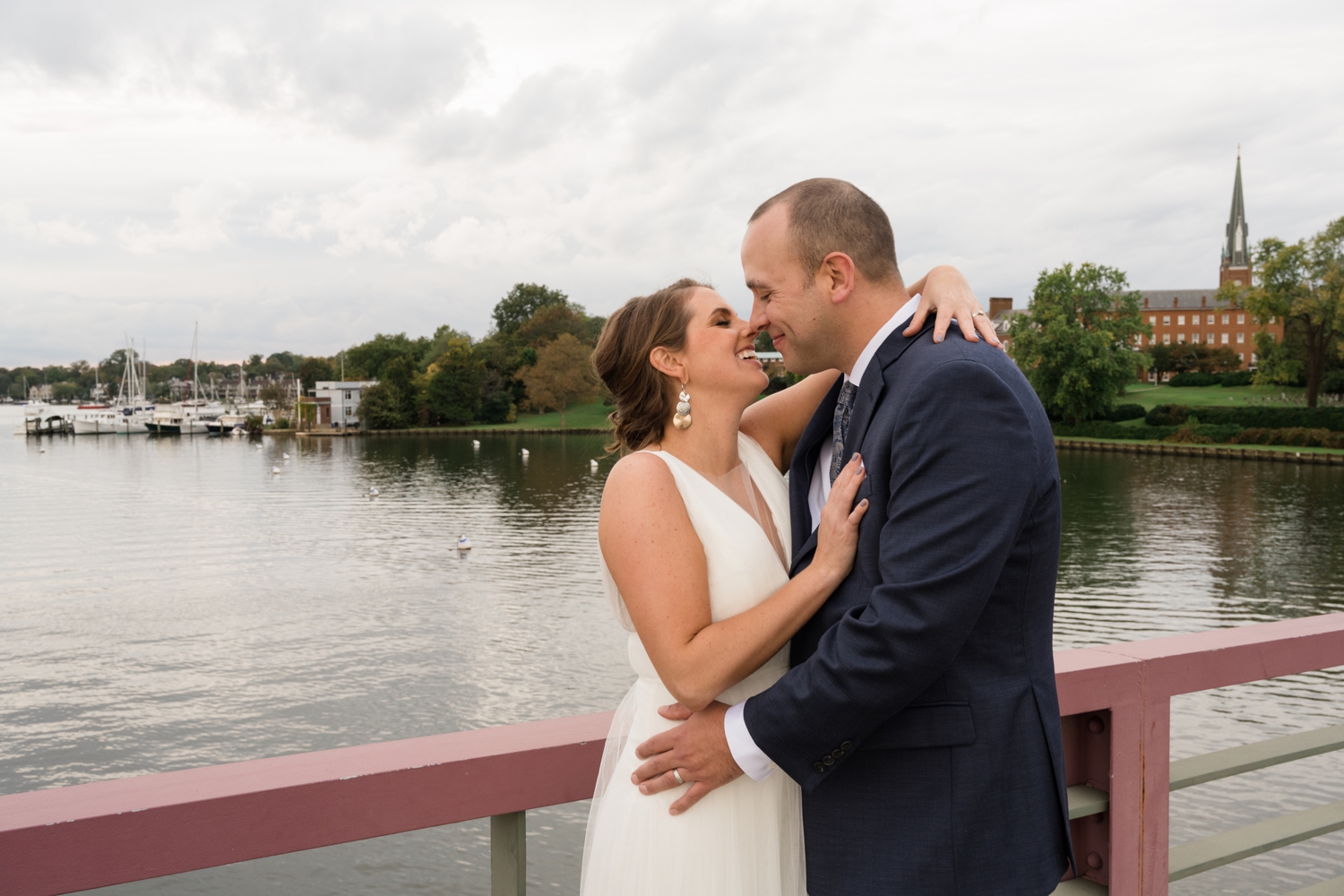 Annapolis Eastport bridge elopement photographs