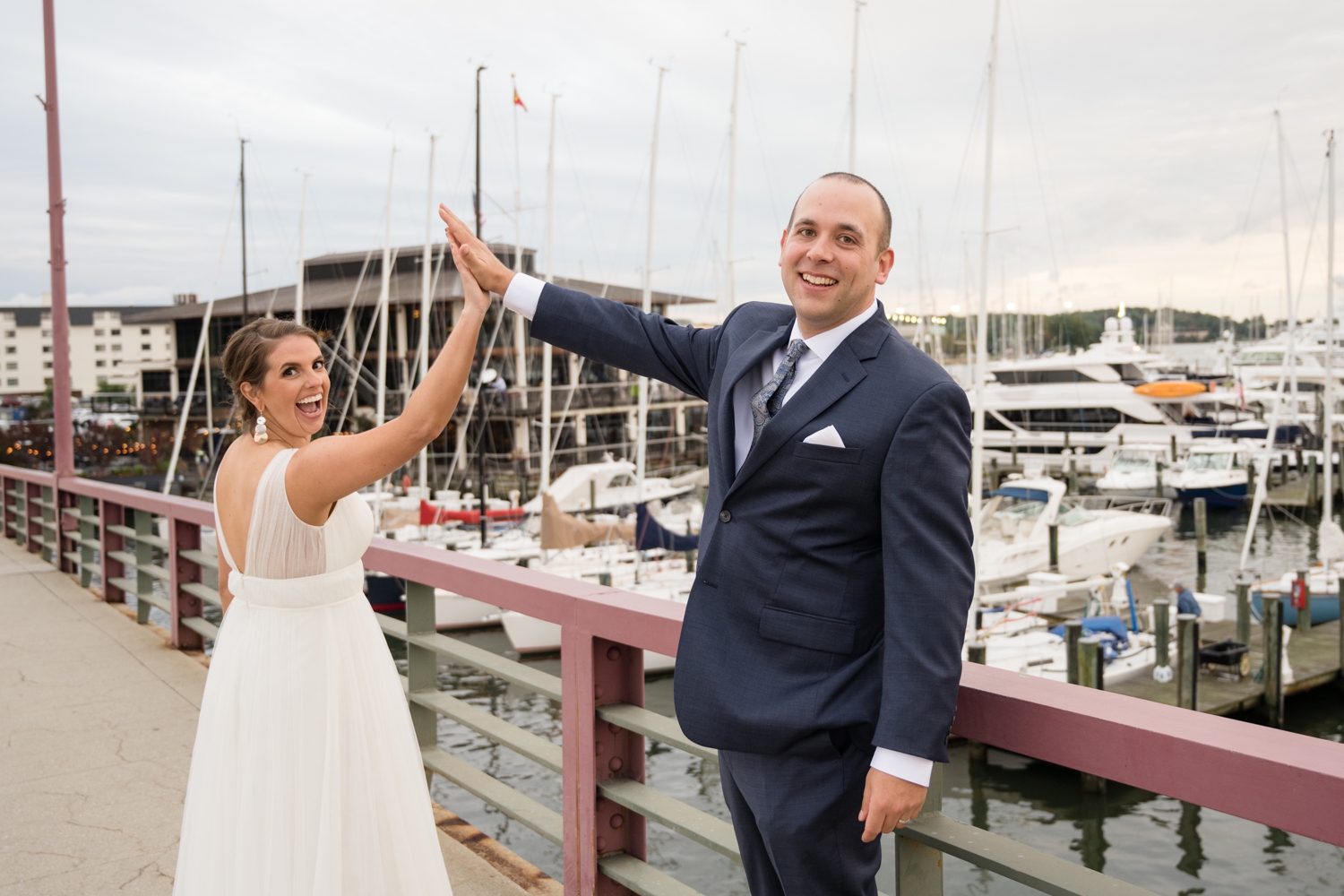 Annapolis Eastport bridge elopement photographs