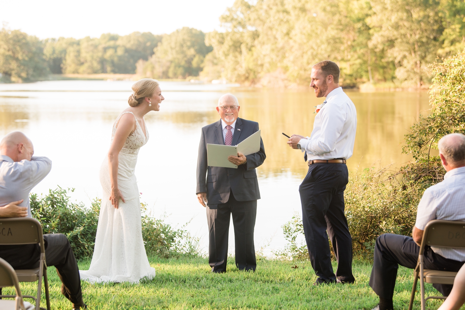 Maryland Waterfront Micro Wedding ceremony