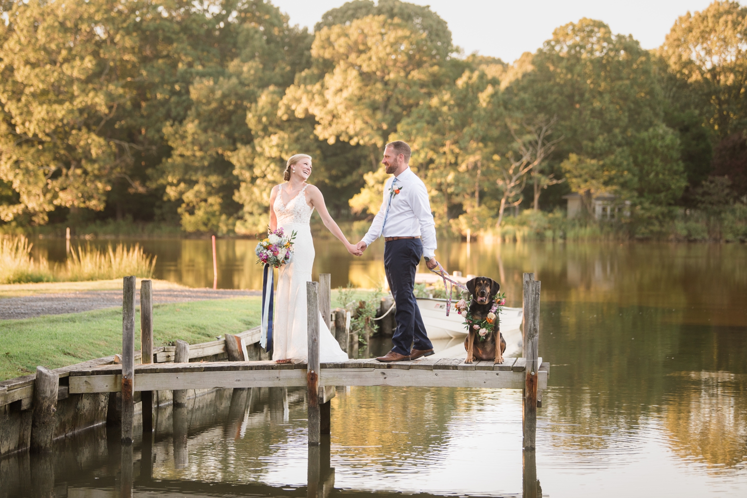 Couple's Neighborhood Micro wedding pup