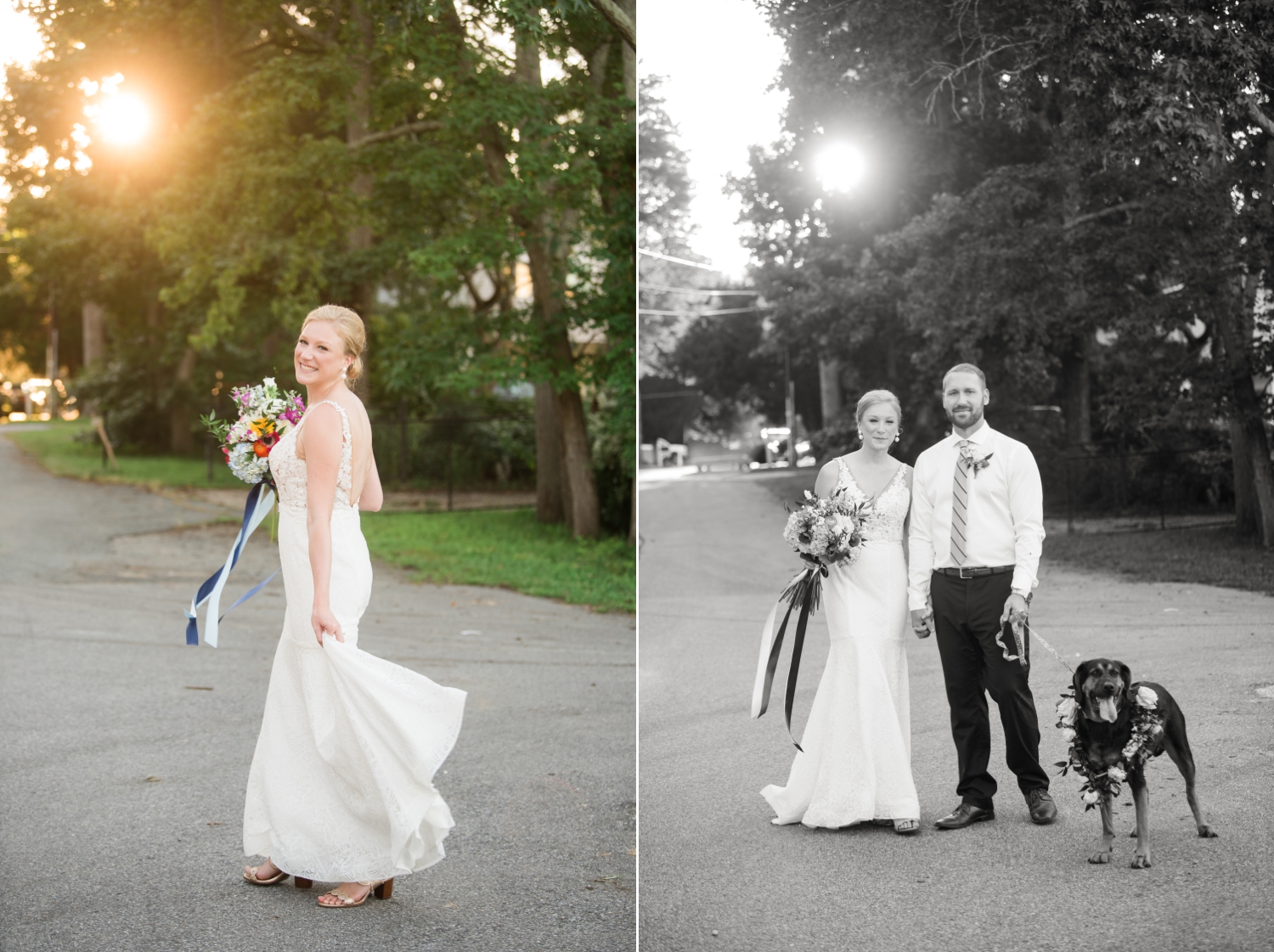 Couple's Neighborhood Micro wedding pup