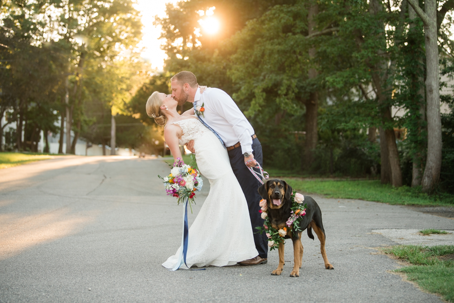 Couple's Neighborhood Micro wedding pup