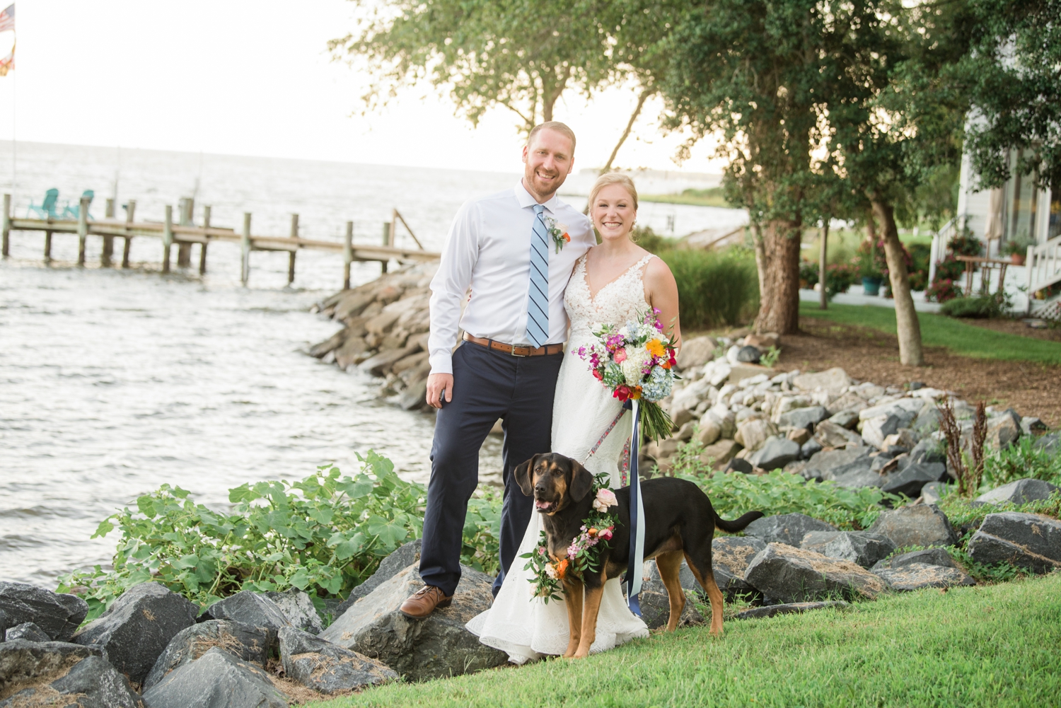 Waterfront Southern Maryland Micro Wedding