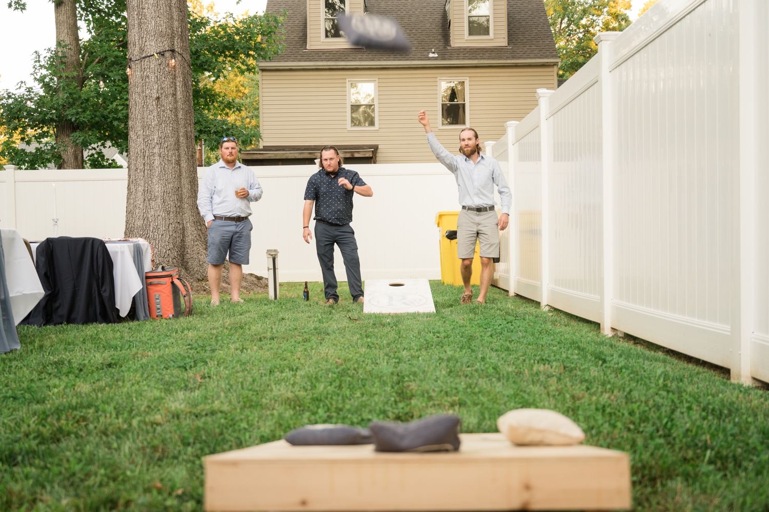 Backyard Micro wedding reception