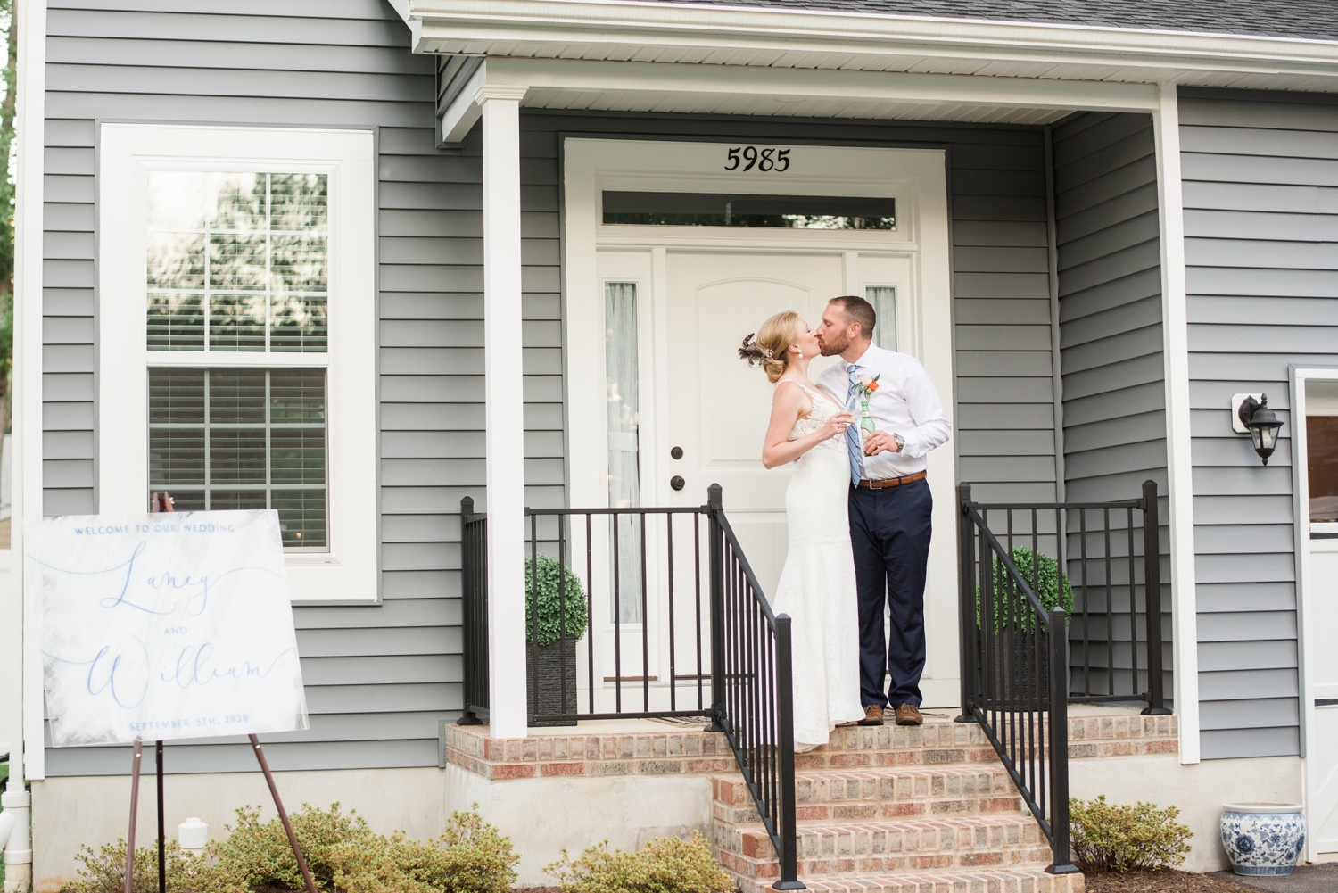 Backyard Micro wedding reception