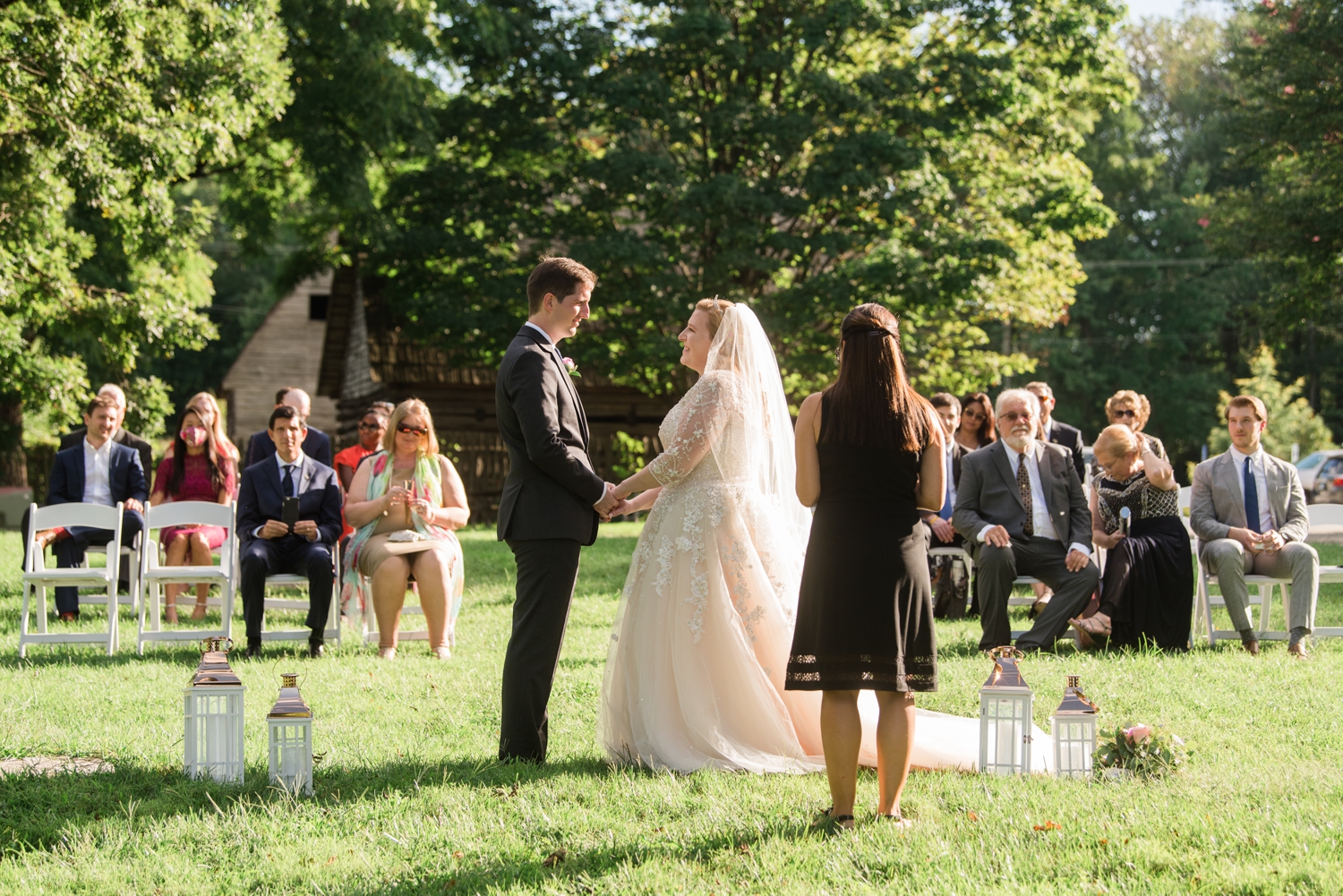 London Town Gardens Micro wedding ceremony