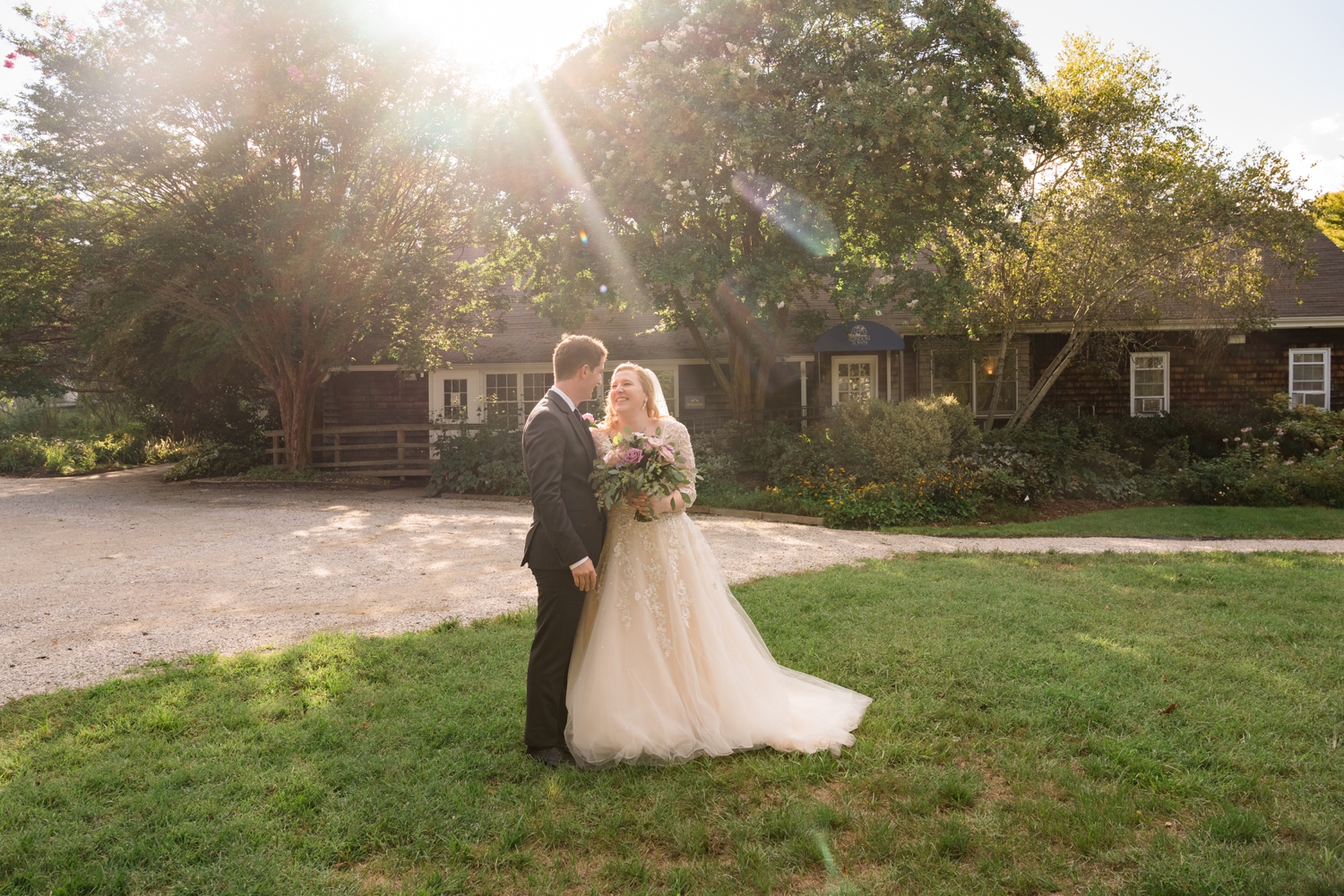 Maryland garden Micro wedding ceremony