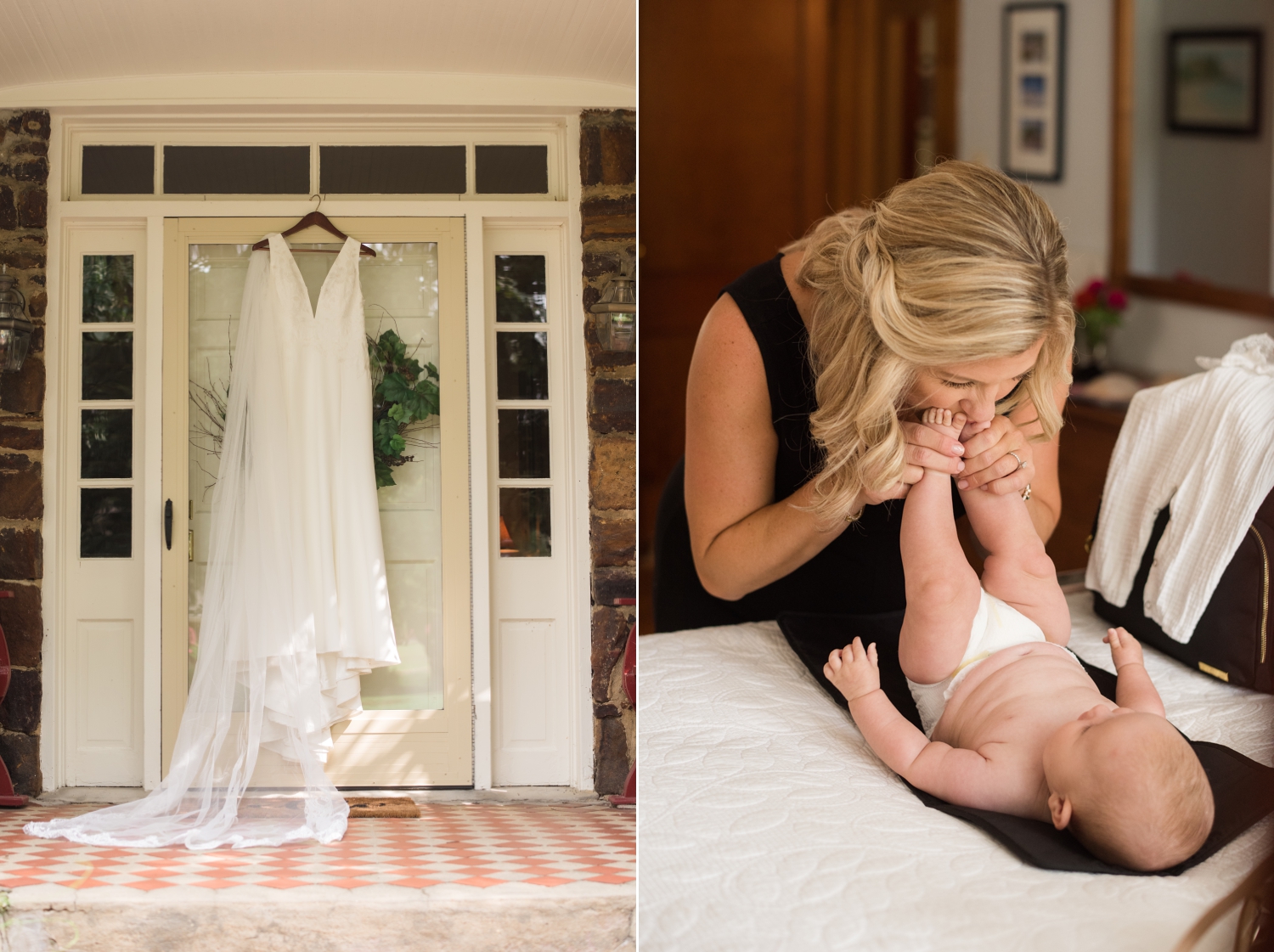 Annapolis bride and daughter mini wedding