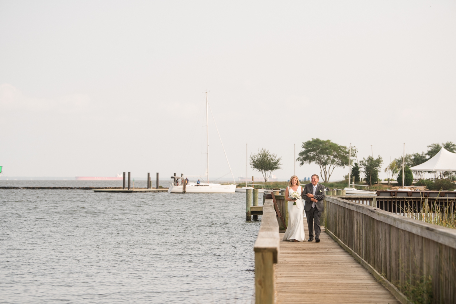 Annapolis Maritime museum mini wedding ceremony