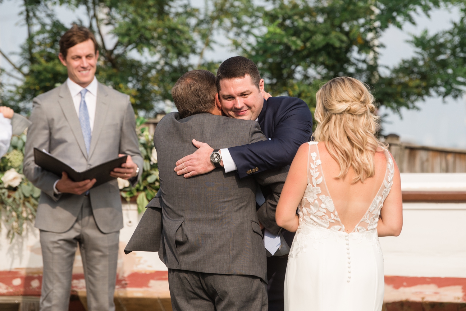 Annapolis Maritime museum mini wedding ceremony