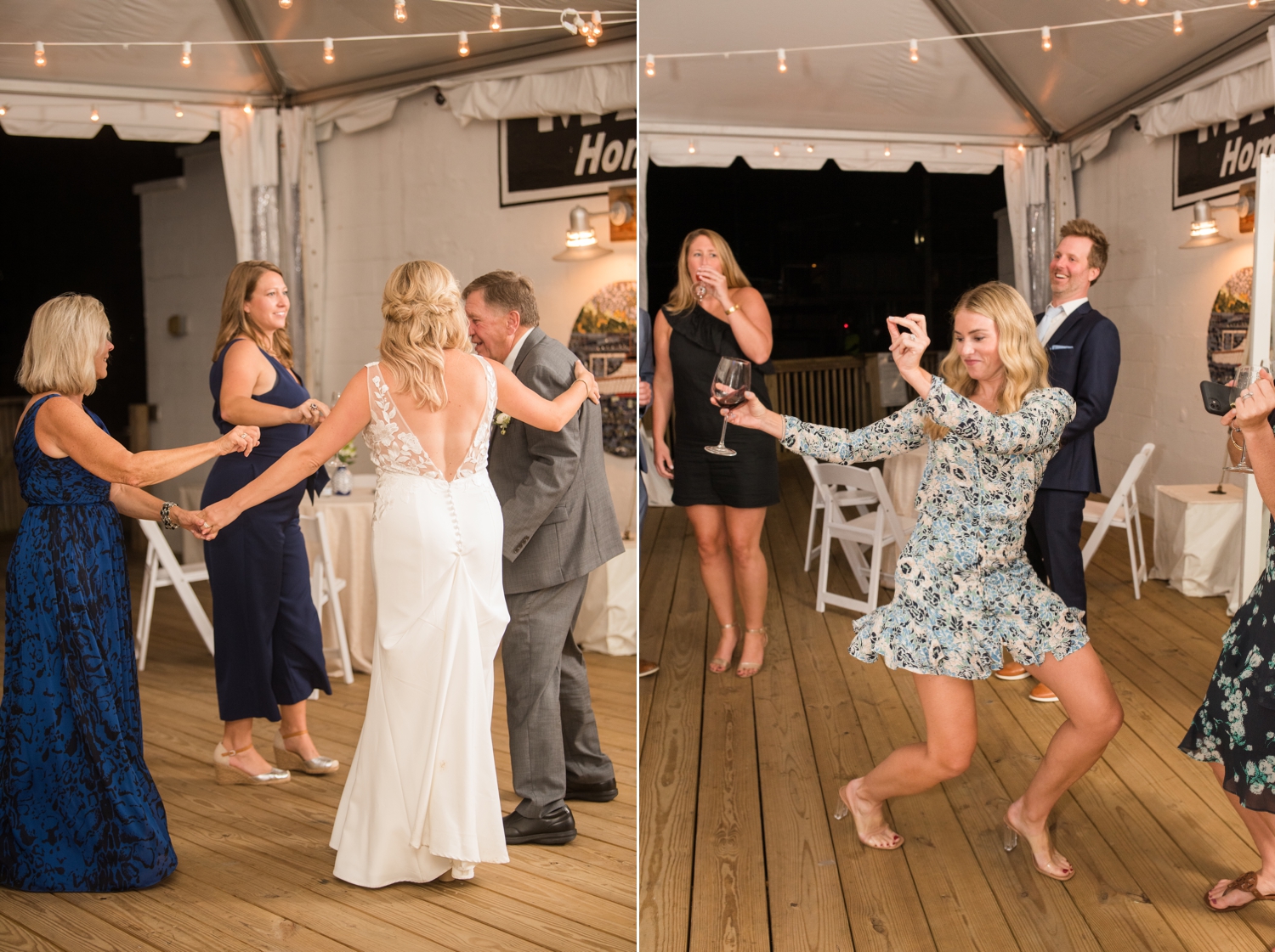 Annapolis Maritime museum micro wedding reception dancing