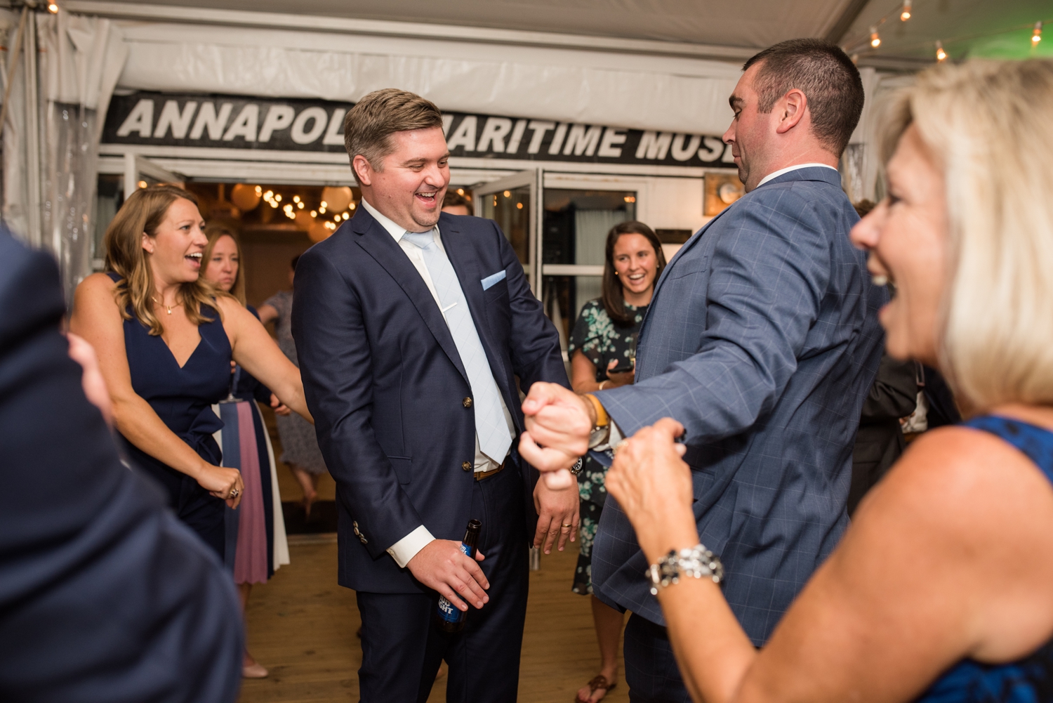 Annapolis Maritime museum micro wedding reception dancing