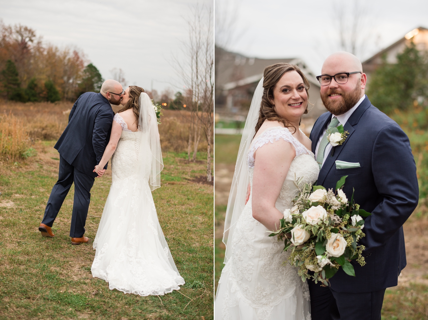 Eastern Shore micro wedding couple portraits