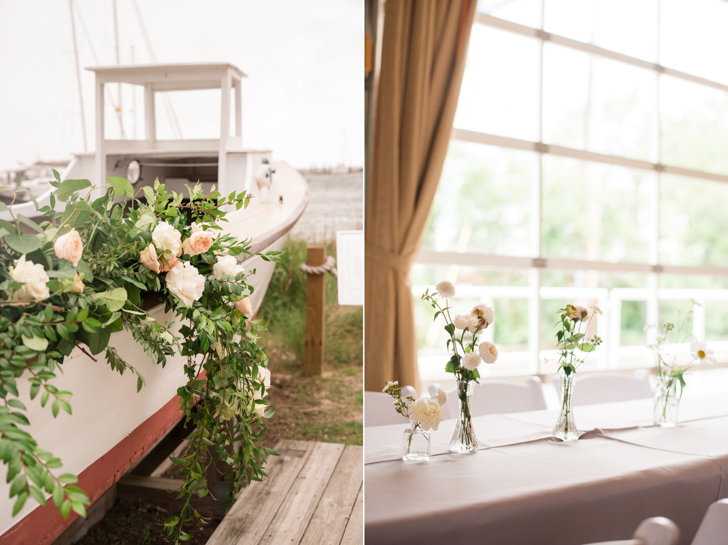 Pomona Floral - Annapolis Maritime museum micro wedding elopement