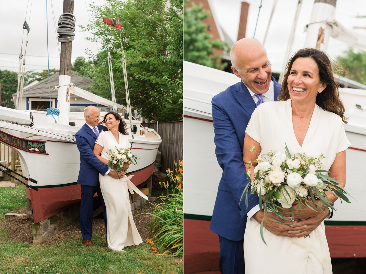 Pomona Floral - Annapolis Maritime museum micro wedding elopement