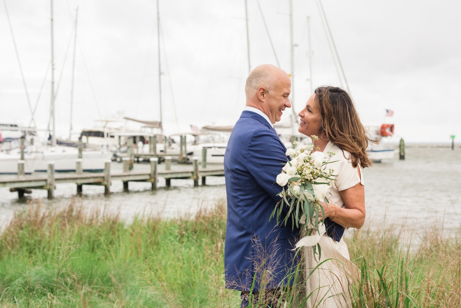 Pomona Floral - Annapolis Maritime museum micro wedding elopement