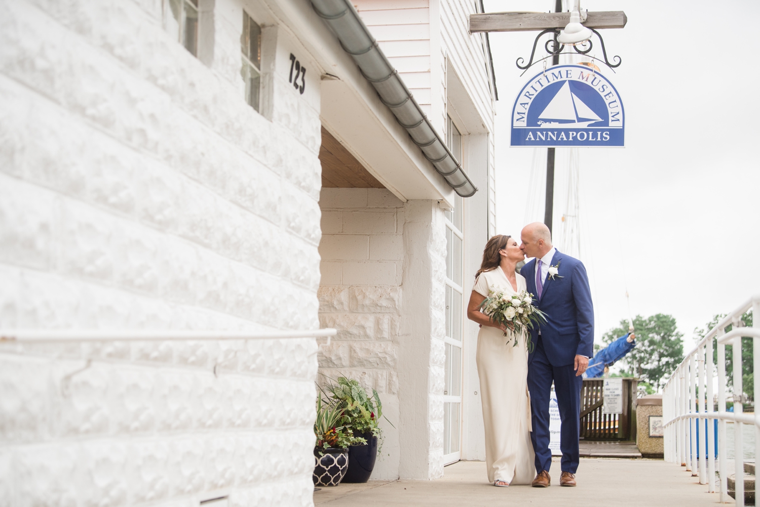 Pomona Floral - Annapolis Maritime museum micro wedding elopement