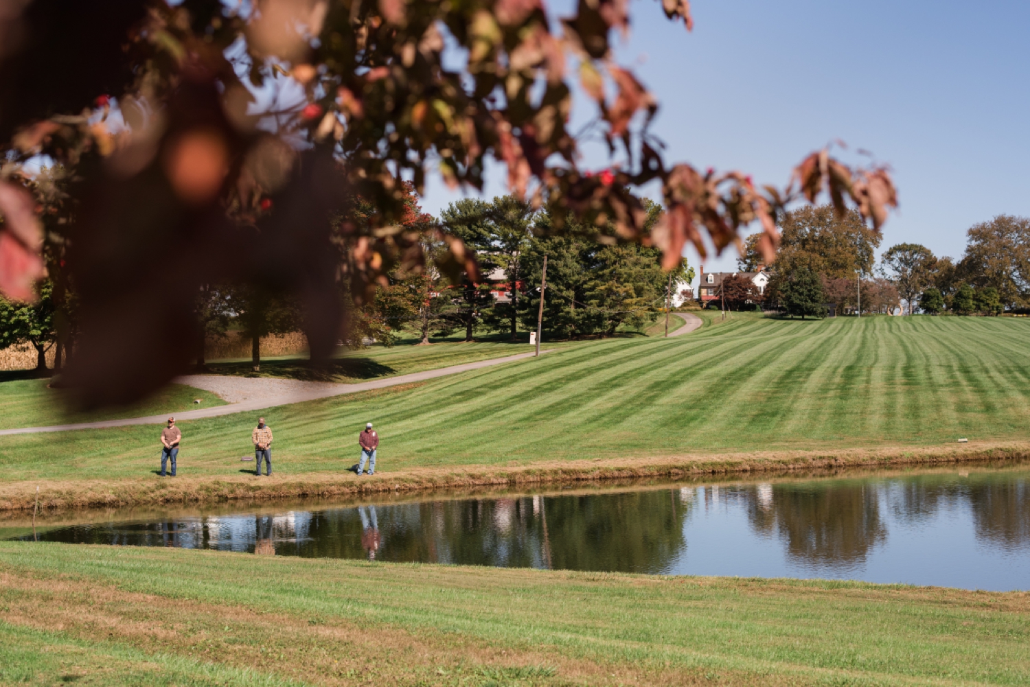 Tusculum Farm micro wedding pond