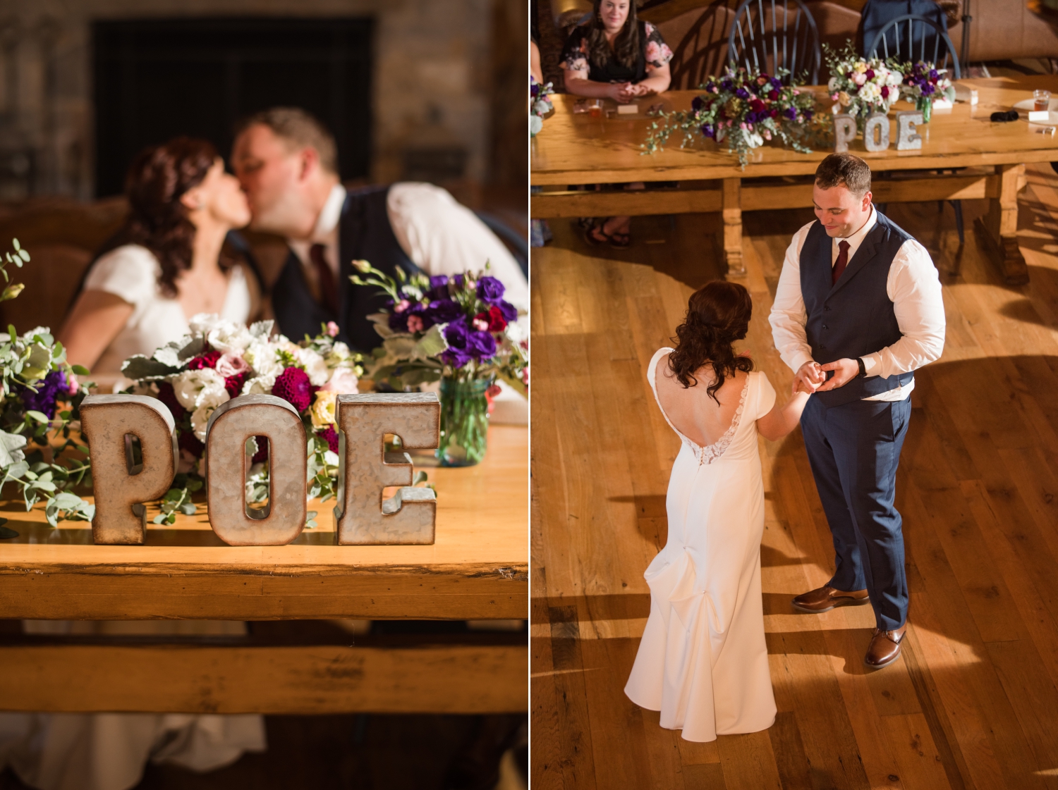 Tusculum Farm micro wedding reception in the Barn