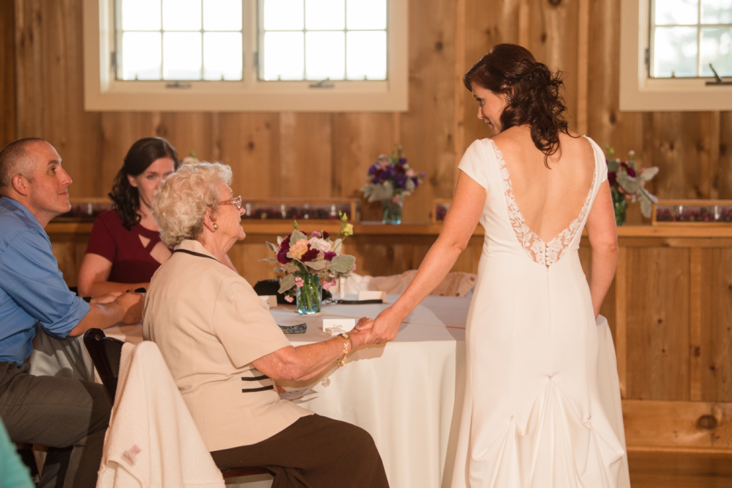 Tusculum Farm micro wedding reception in the Barn