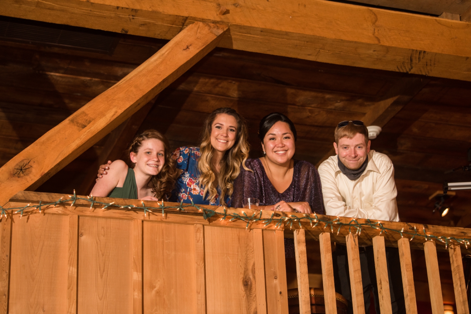 Tusculum Farm micro wedding reception in the Barn