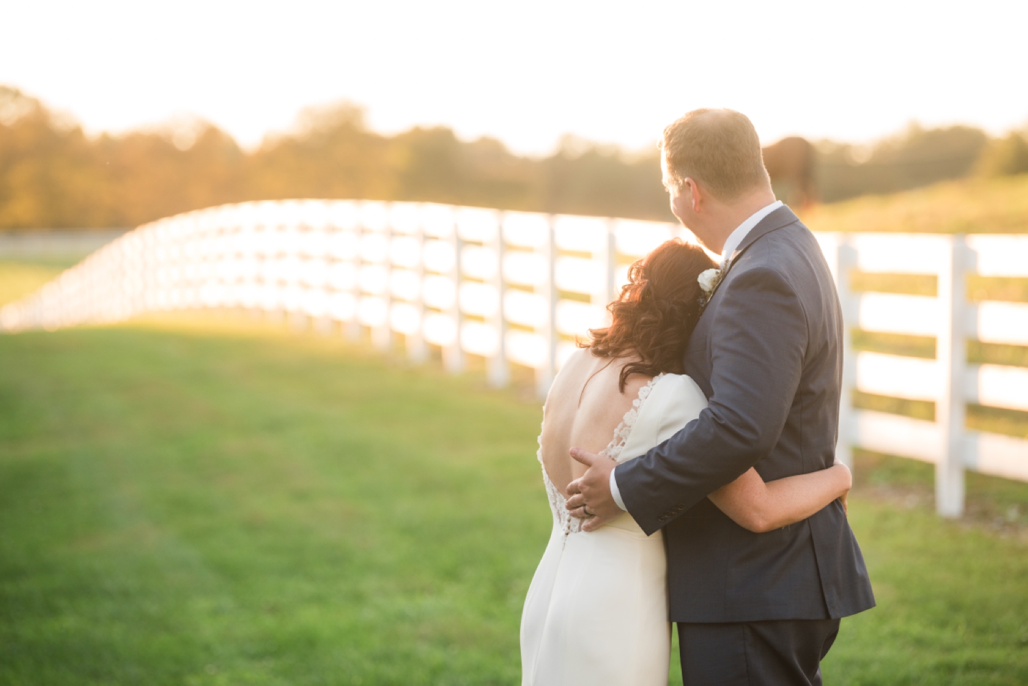 Tusculum Farm pond wedding photos