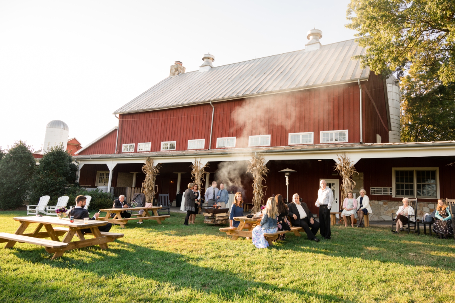 Tusculum Farm outdoor barn wedding reception