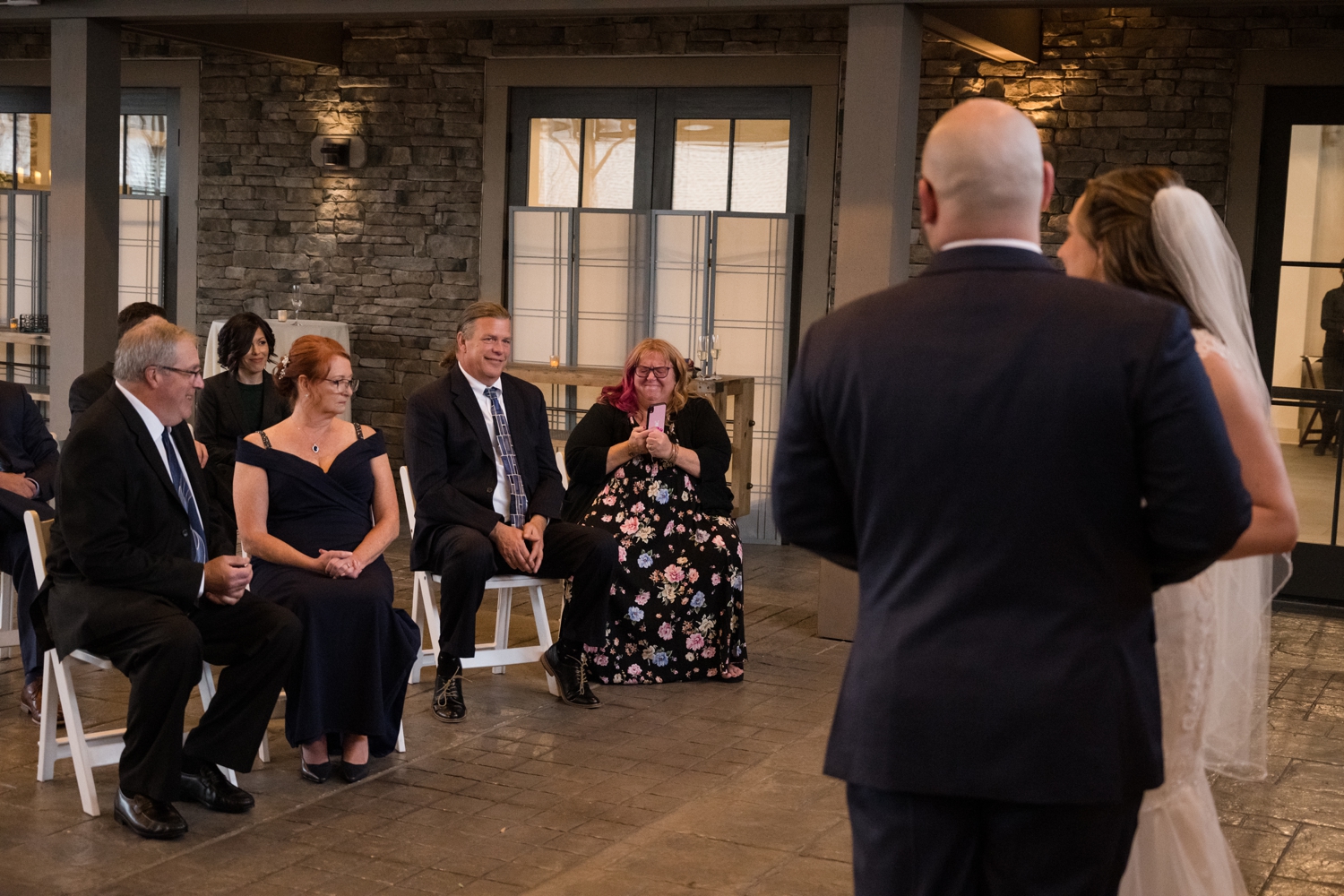 The Inn at the Beach Club micro wedding ceremony