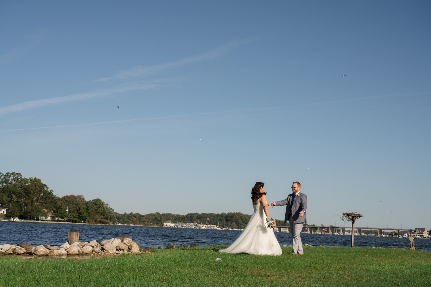 Michael's on the South River Elopement first look