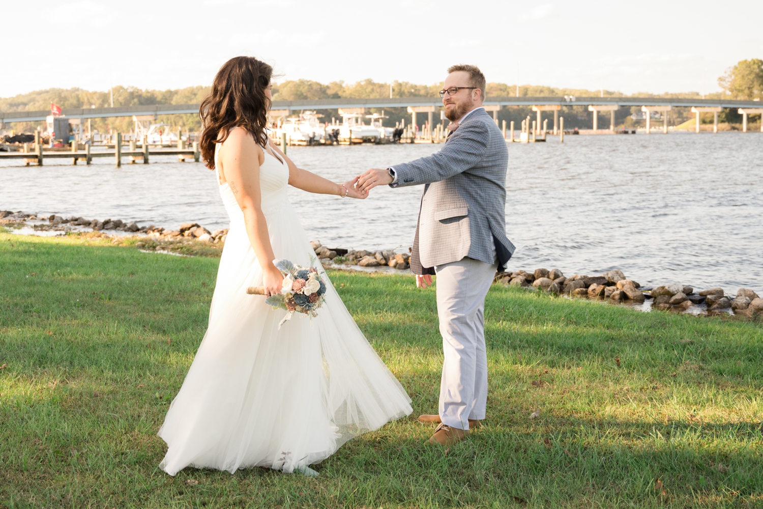 Michael's on the South River Elopement first look