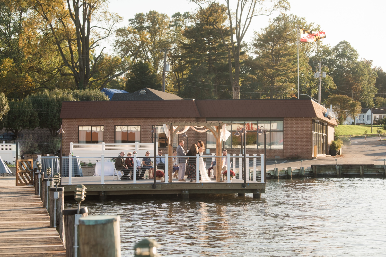 Michael's on the South River Elopement ceremony