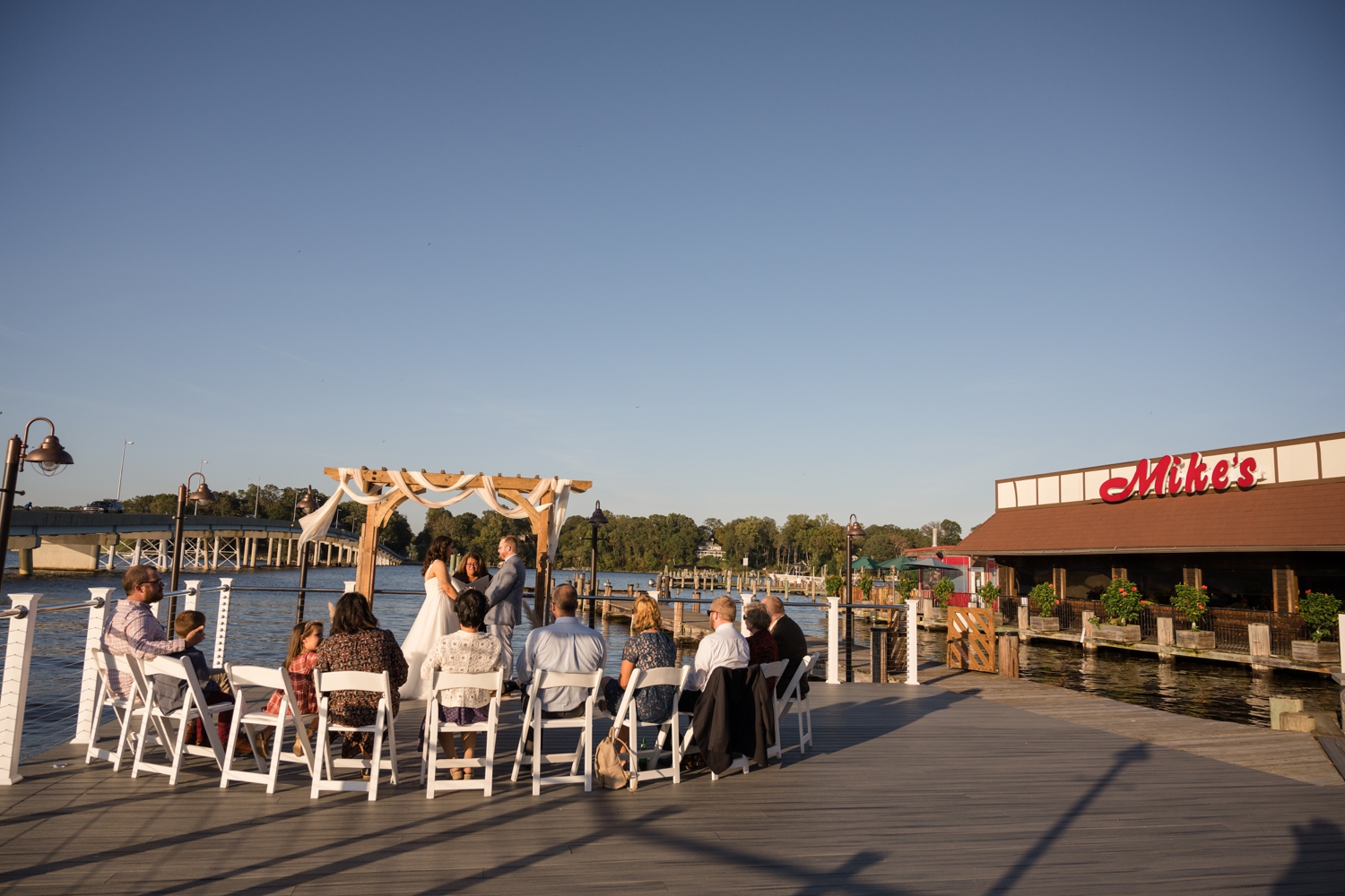 Michael's on the South River Elopement ceremony