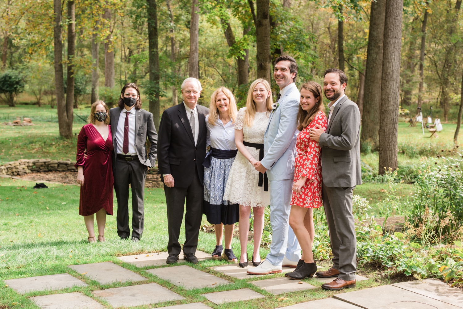 Baltimore Micro wedding family photos at private home