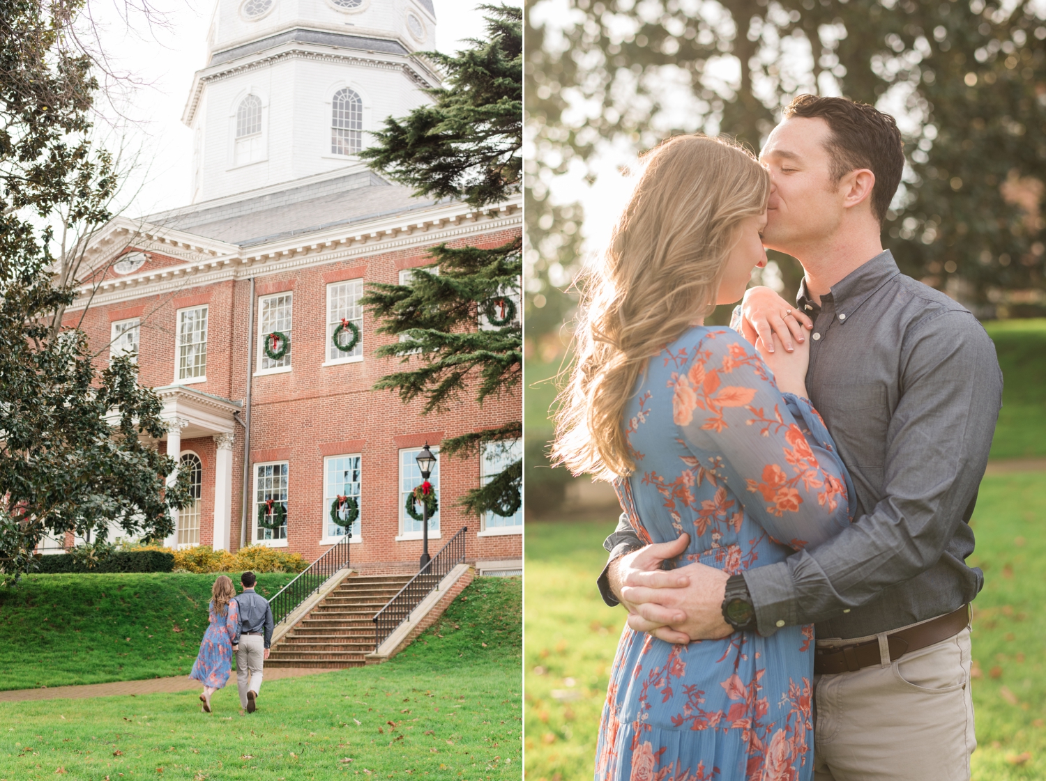 Winter holiday Annapolis Engagement Photos