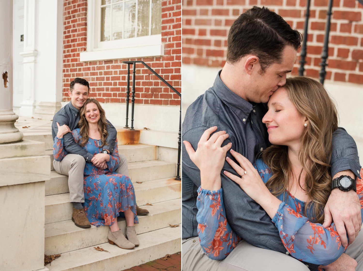 Winter holiday Annapolis Engagement Photos