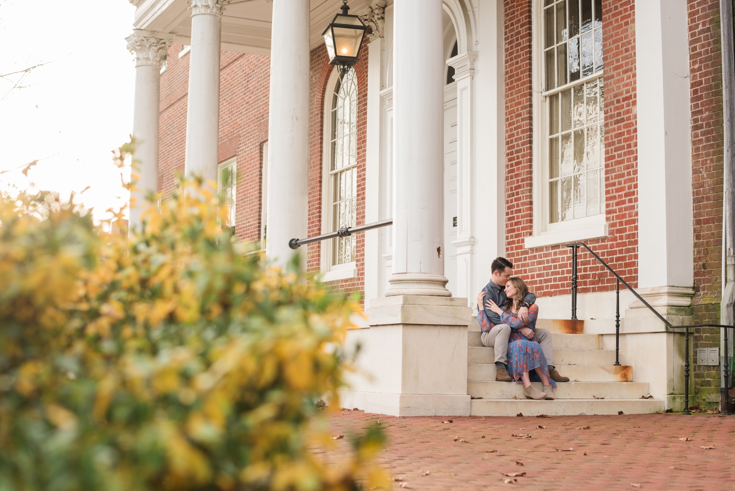 Winter State House Annapolis Engagement Photos