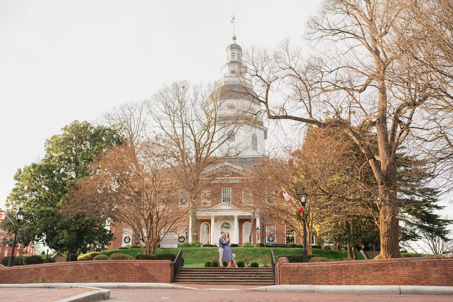 Winter Annapolis Engagement Photos