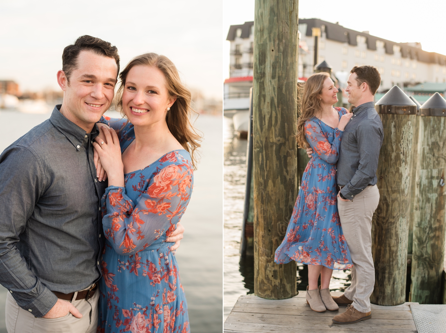 City Dock annapolis engagement session