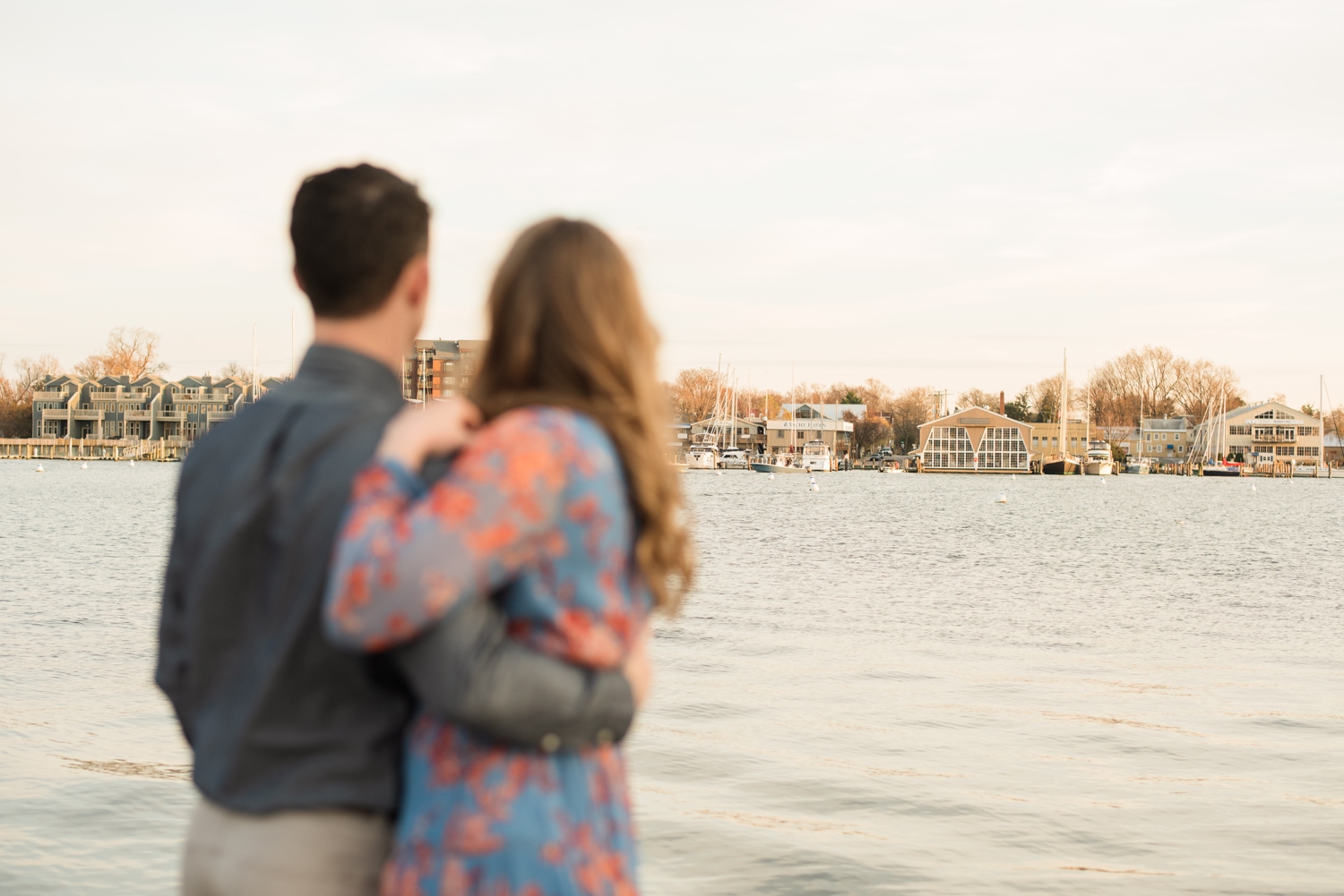 City Dock annapolis engagement photo session